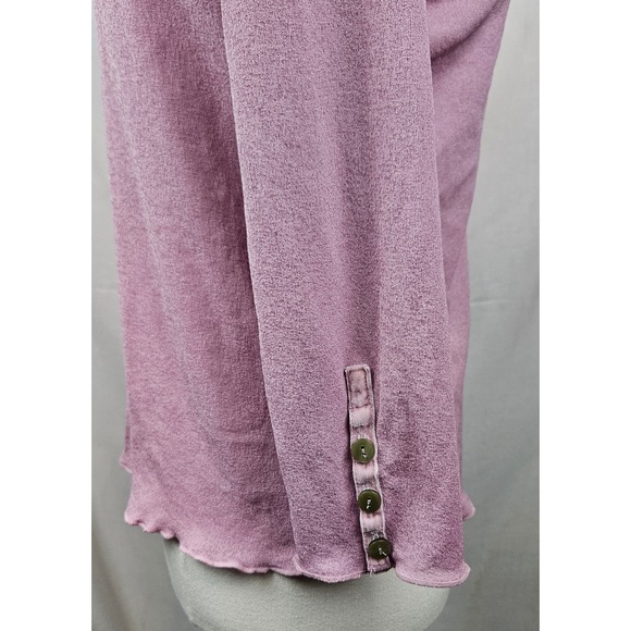 J Jill Womens Pink Knit Button Front Cardigan 3/4 Sleeve M Coquette Fairy - Picture 5 of 6